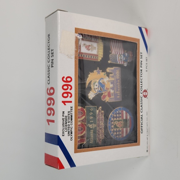 1996 Atlanta Olympics Official Collector 5 pin Set, Mint Condition, unopened - Picture 16 of 16